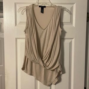 White House Black Market Asymmetrical Layered Top